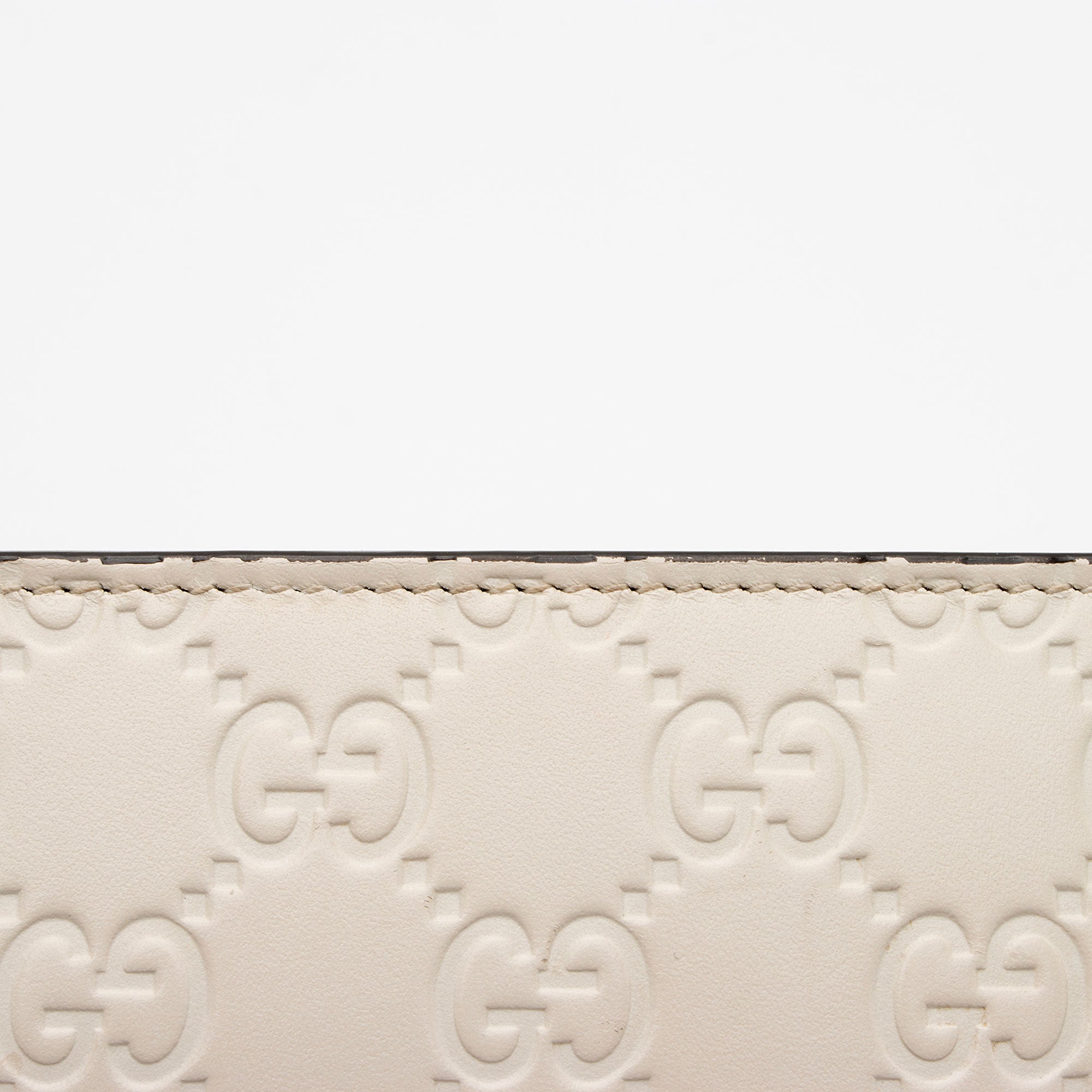 Gucci Guccissima Leather Signature Bow Mini Wallet On Chain Bag (SHF-fAYnZO)