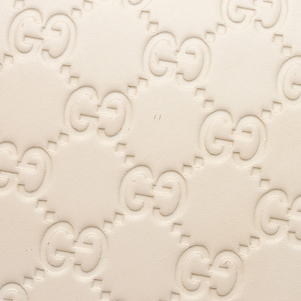 Gucci Guccissima Leather Signature Bow Mini Wallet on Chain