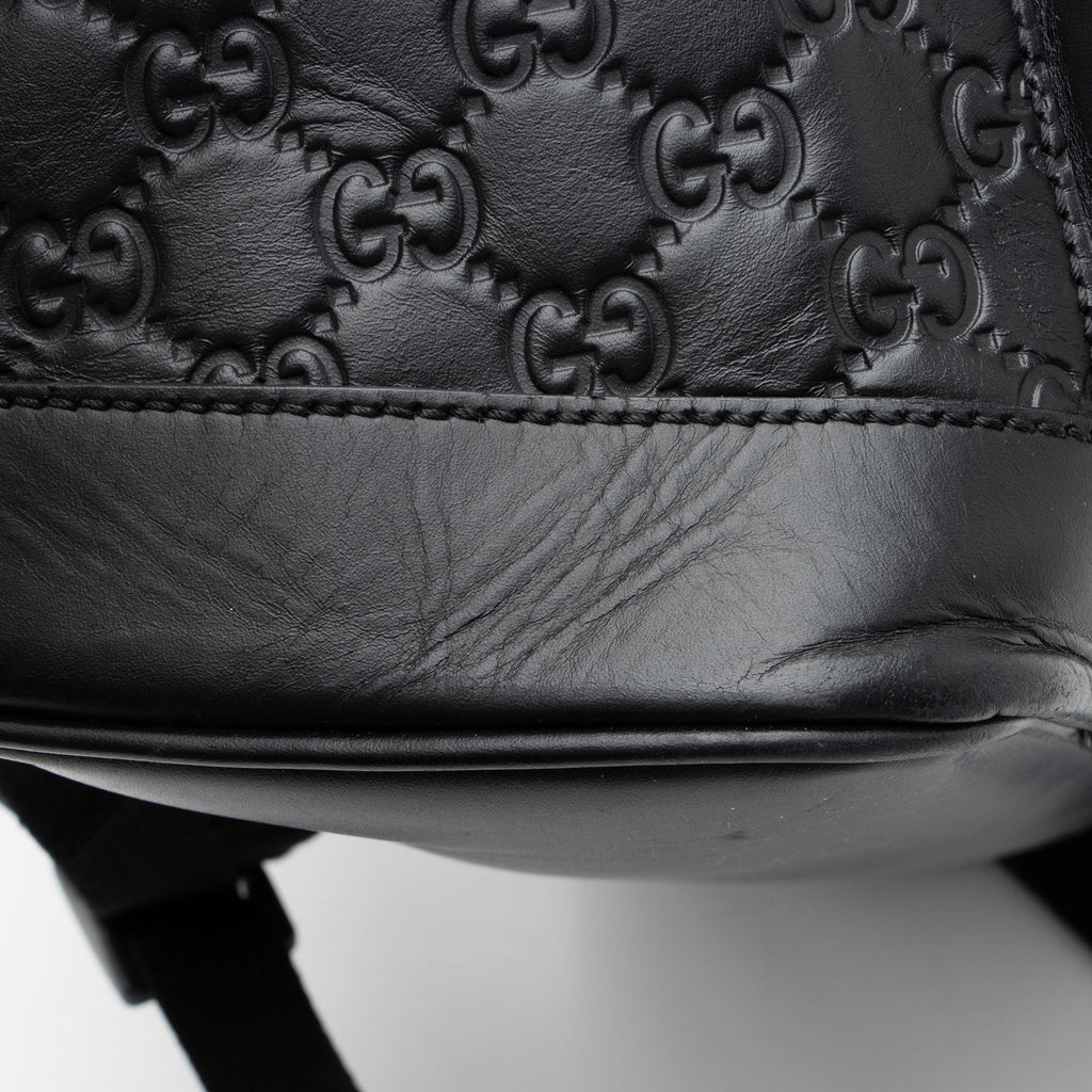 Gucci Guccissima Leather Signature Medium Backpack