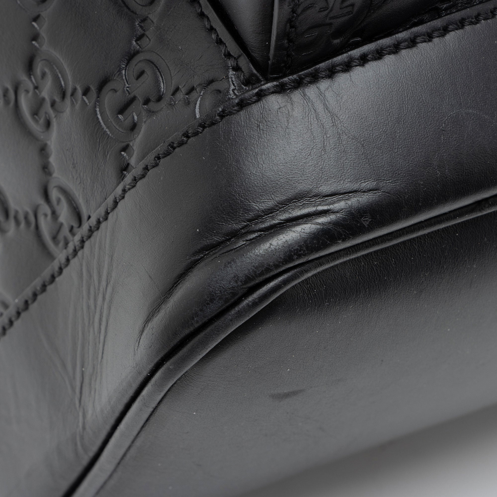 Gucci Guccissima Leather Signature Medium Backpack