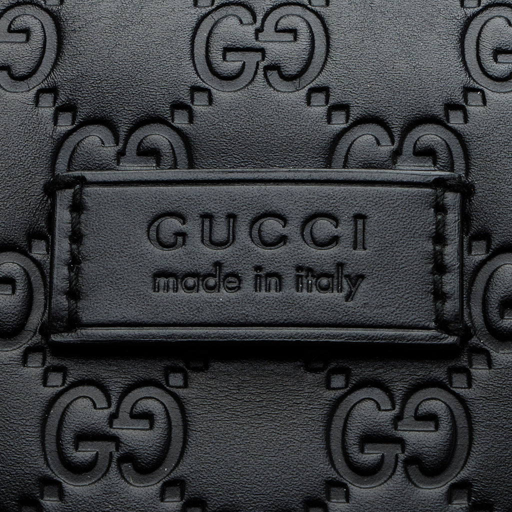 Gucci Guccissima Leather Signature Medium Backpack