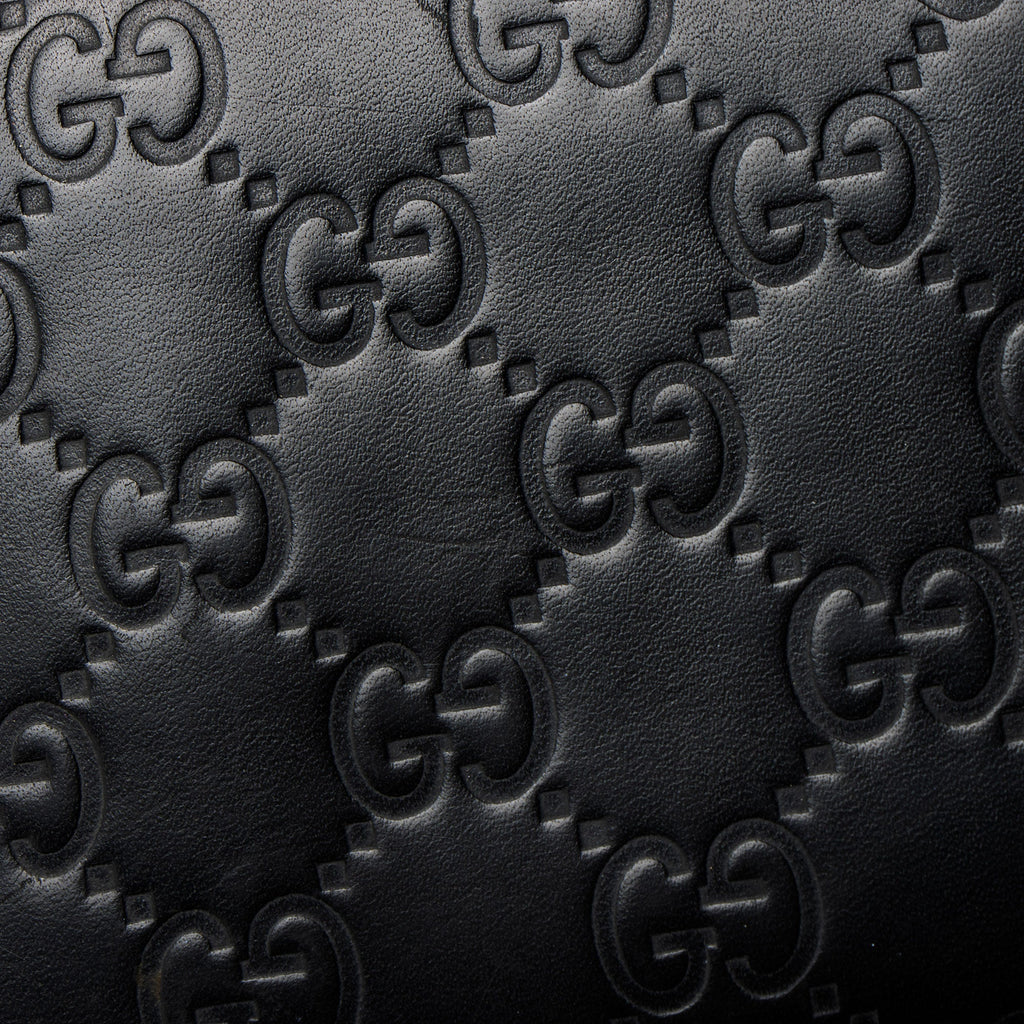 Gucci Guccissima Leather Signature Zip Around Wallet