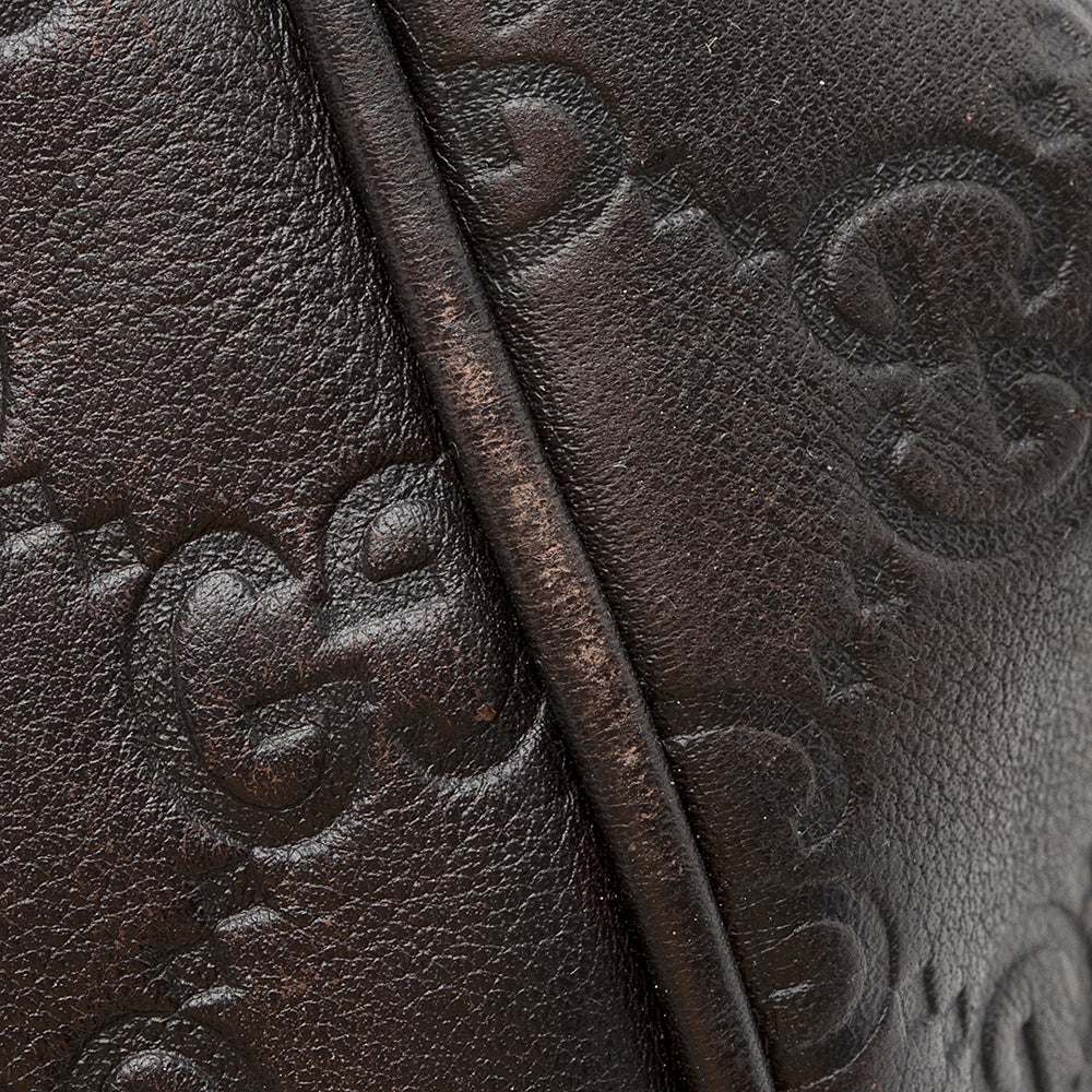 Gucci Guccissima Leather Sukey Satchel (SHF-21288)