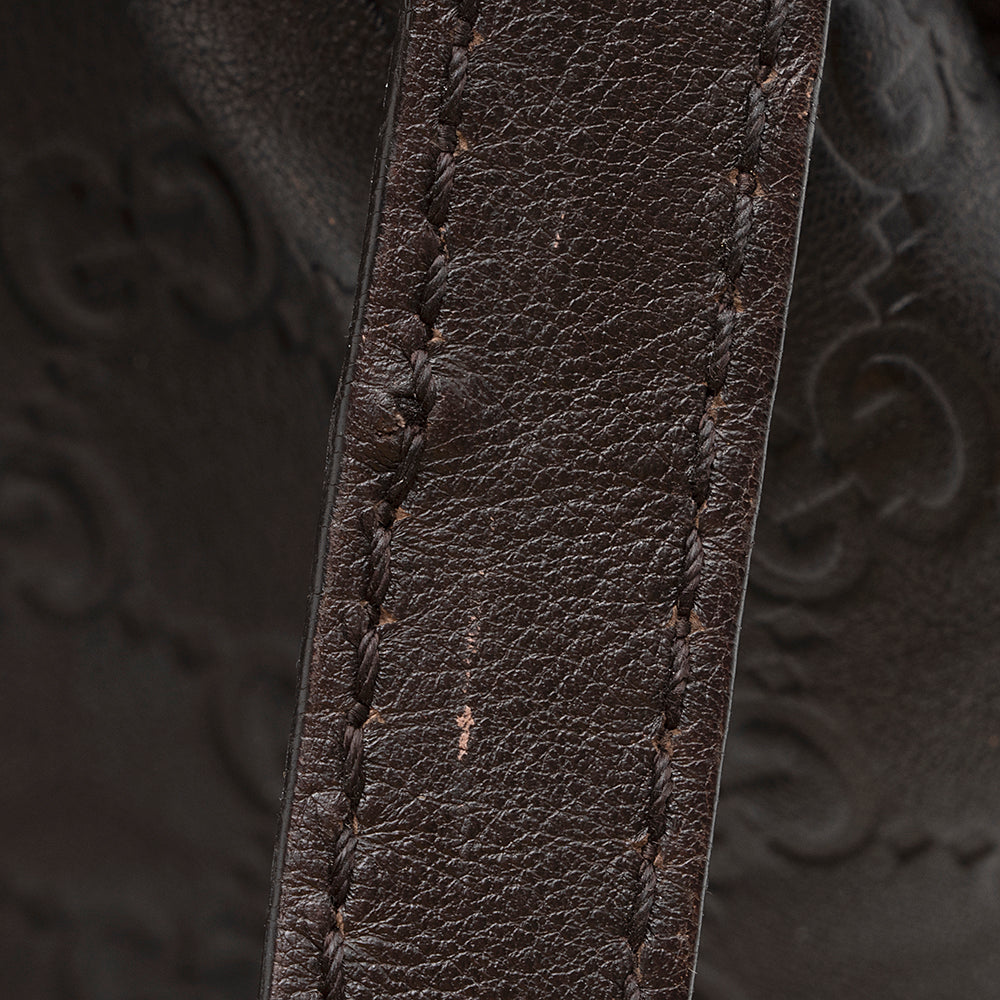 Gucci Guccissima Leather Sukey Satchel (SHF-21288)