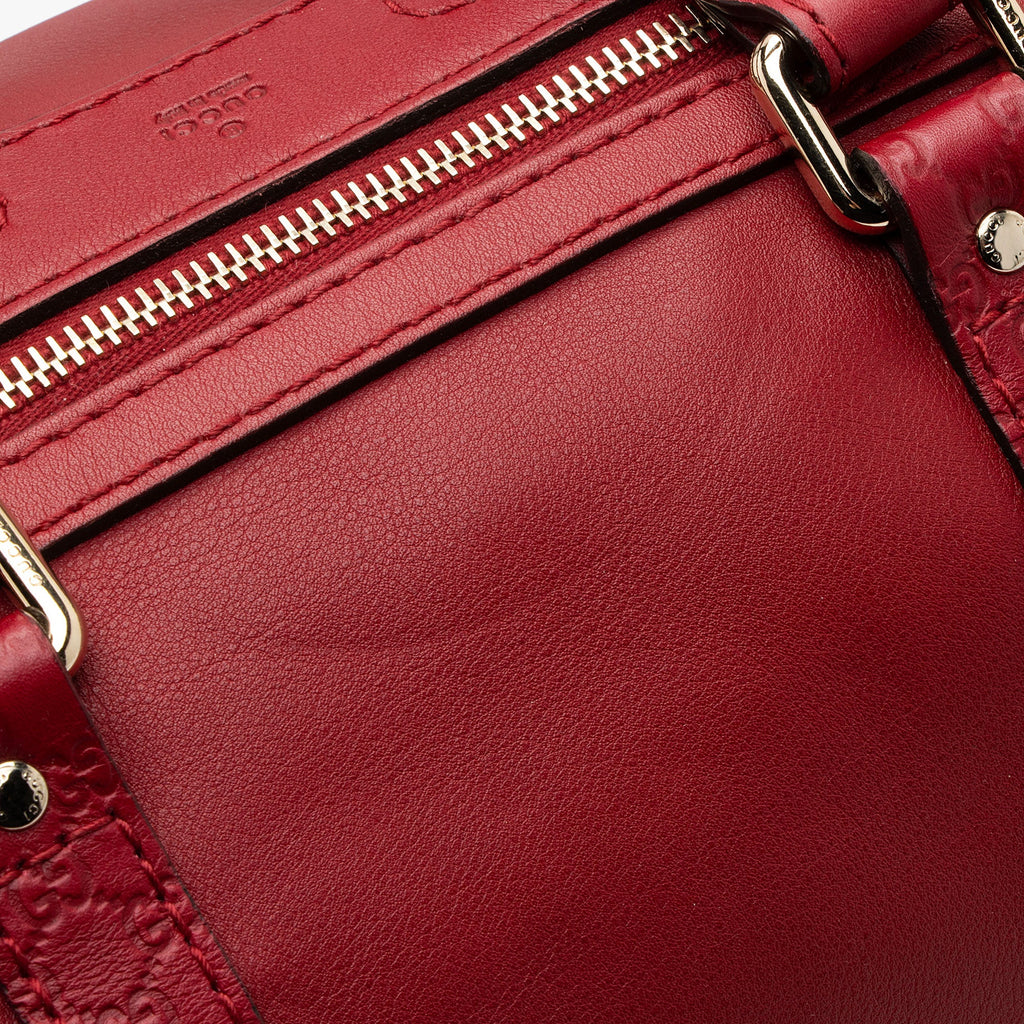 Gucci Leather Guccissima Trim Joy Boston Satchel