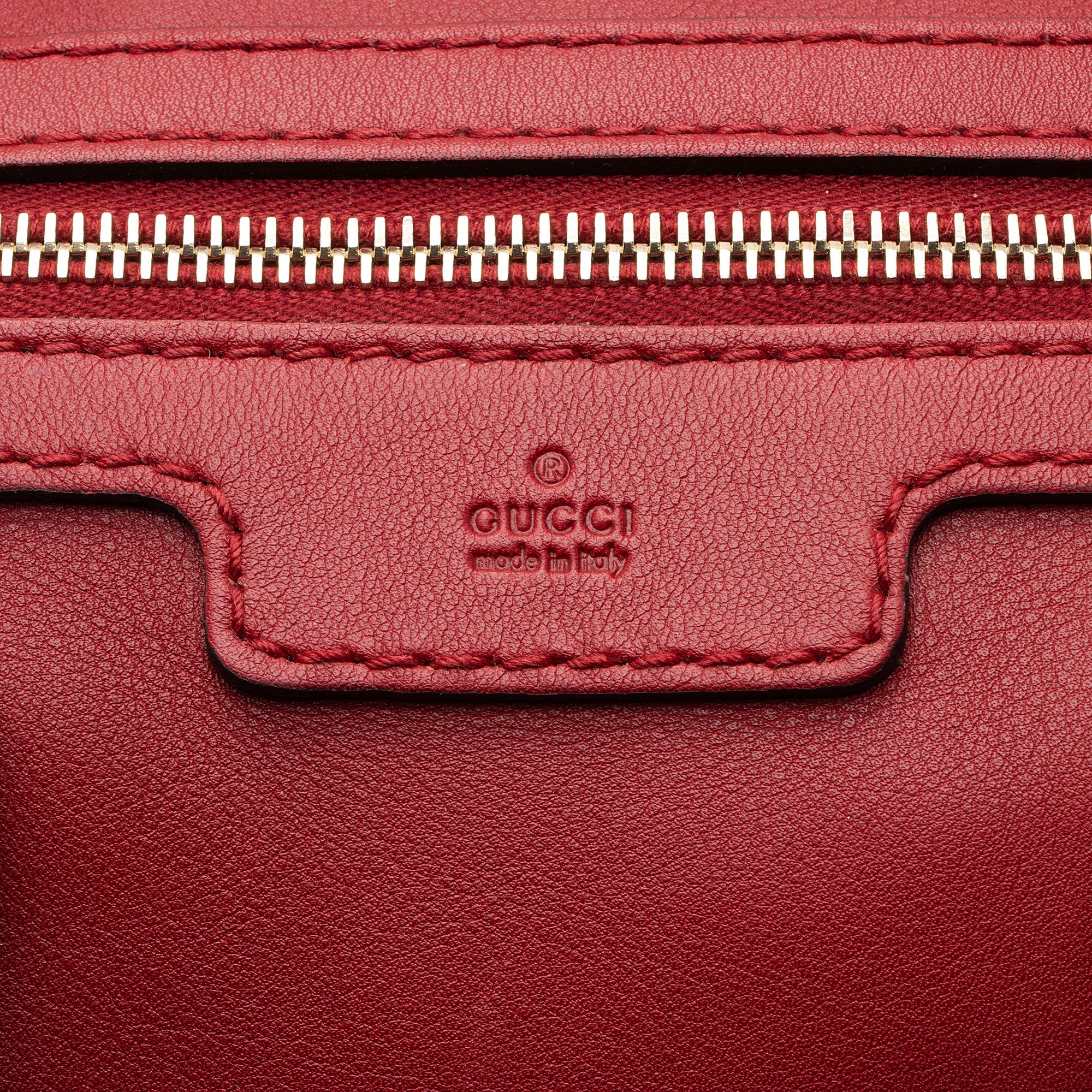 Gucci Leather Guccissima Trim Joy Boston Satchel