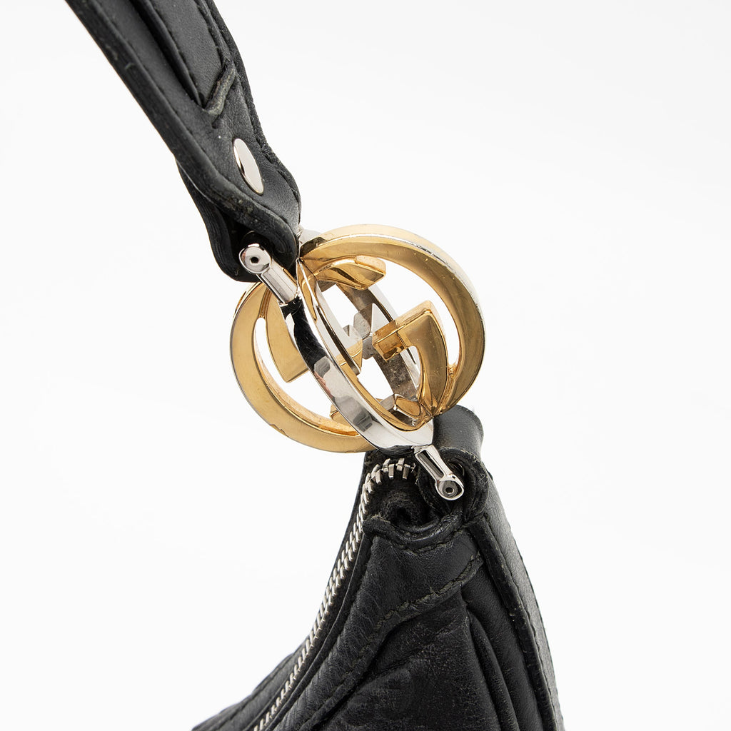 Gucci Guccissima Leather Twins Medium Hobo (SHF-23161)