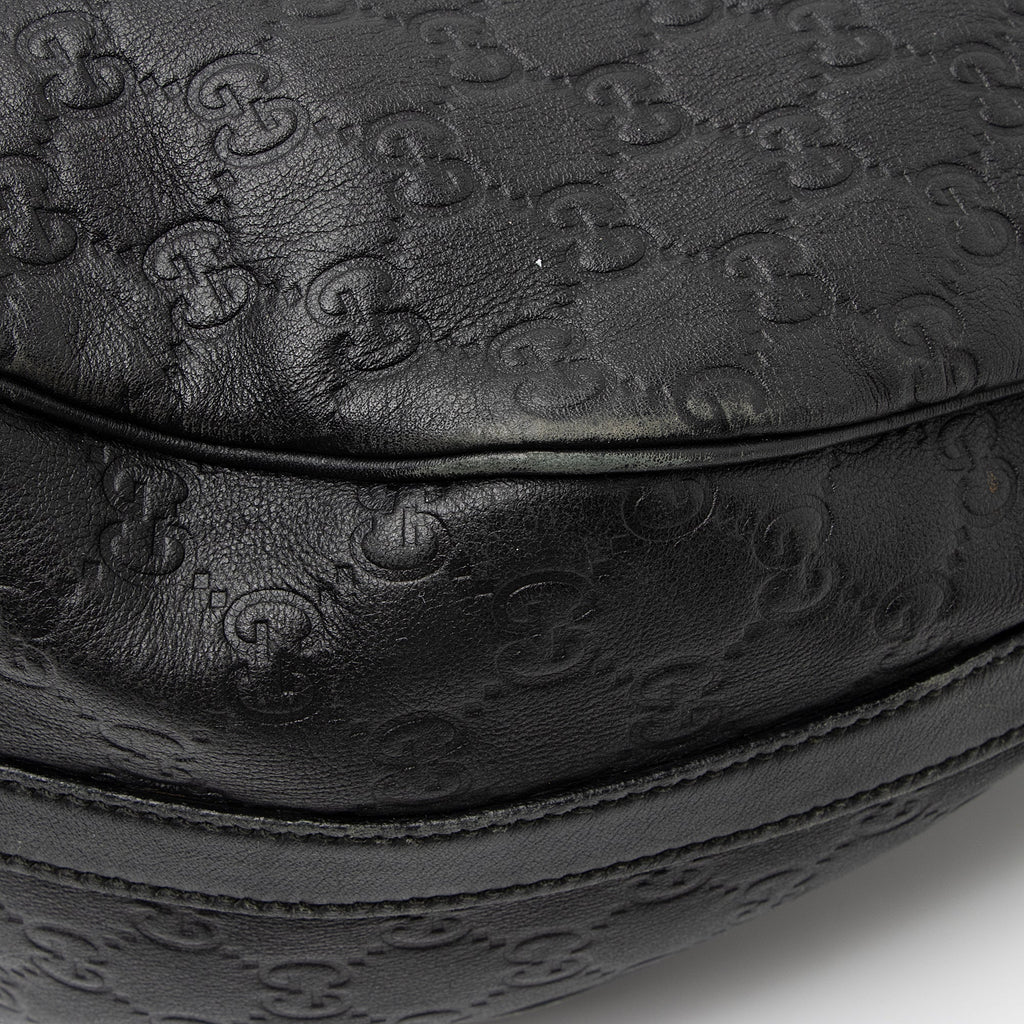 Gucci Guccissima Leather Twins Medium Hobo (SHF-23161)
