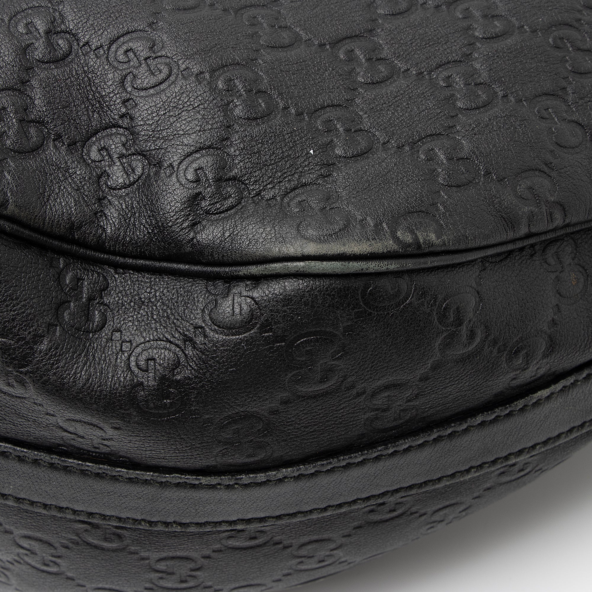 Gucci Guccissima Leather Twins Medium Hobo (SHF-23161)