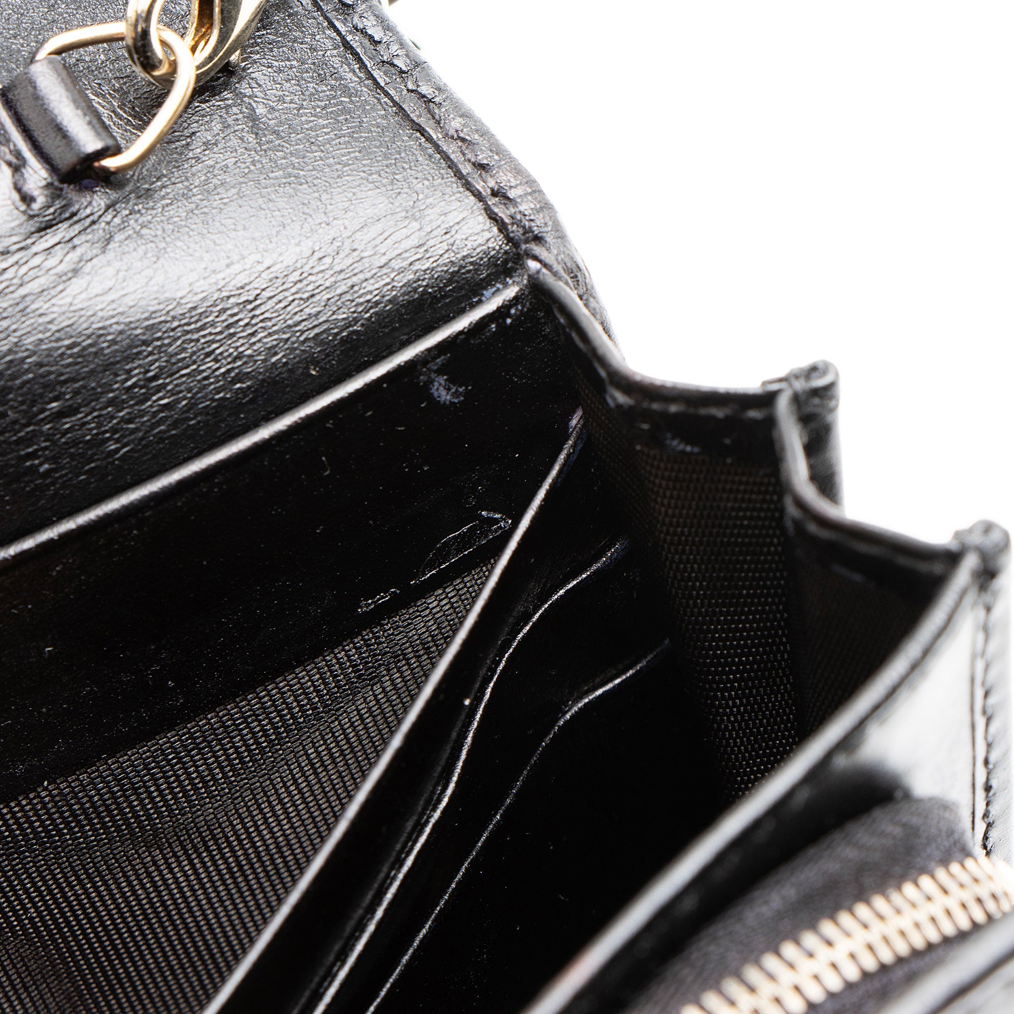 Gucci Guccissima Leather Wallet on Chain Bag (SHF-7tUszV)