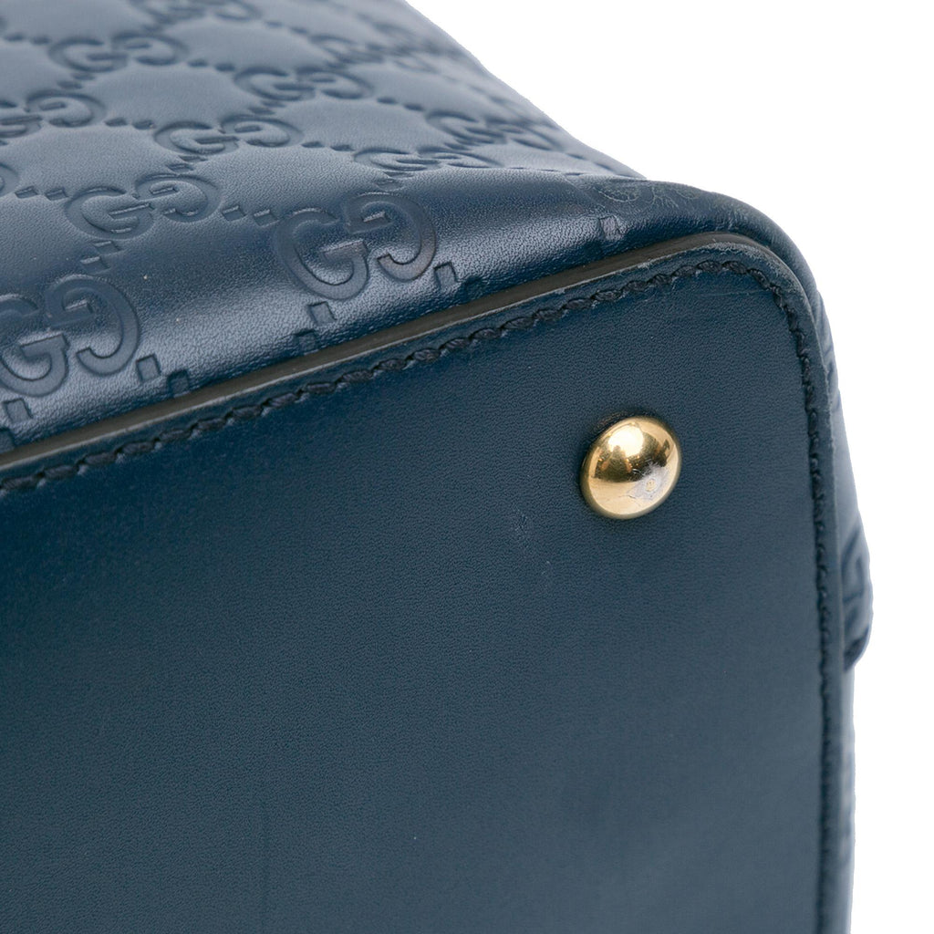 Gucci Guccissima Linea A Fold Over Satchel (SHG-rjrfyq)