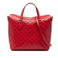 Gucci Guccissima Linea A Fold Over Satchel
