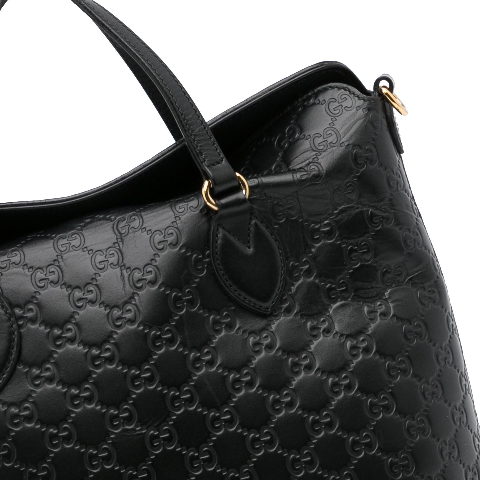 Gucci Guccissima Signature Linea A Foldover Satchel (SHG-VFVOAb)
