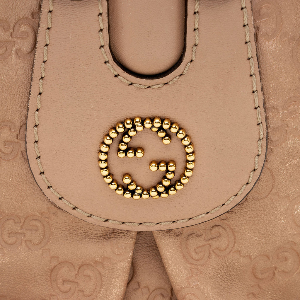 Gucci Guccissima Studded Scarlett Medium Tote