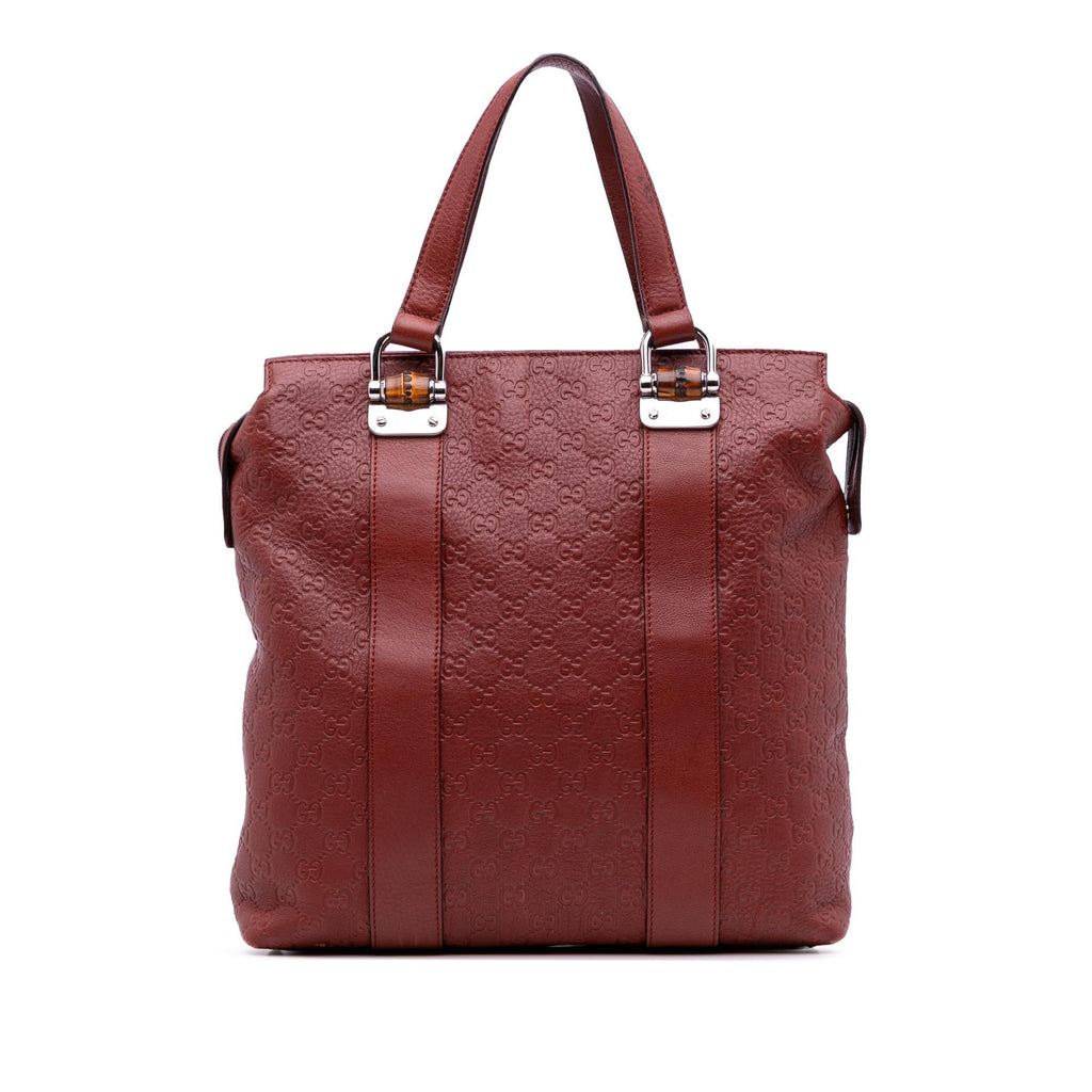 Gucci Guccissima Tender Bamboo Bar Tote