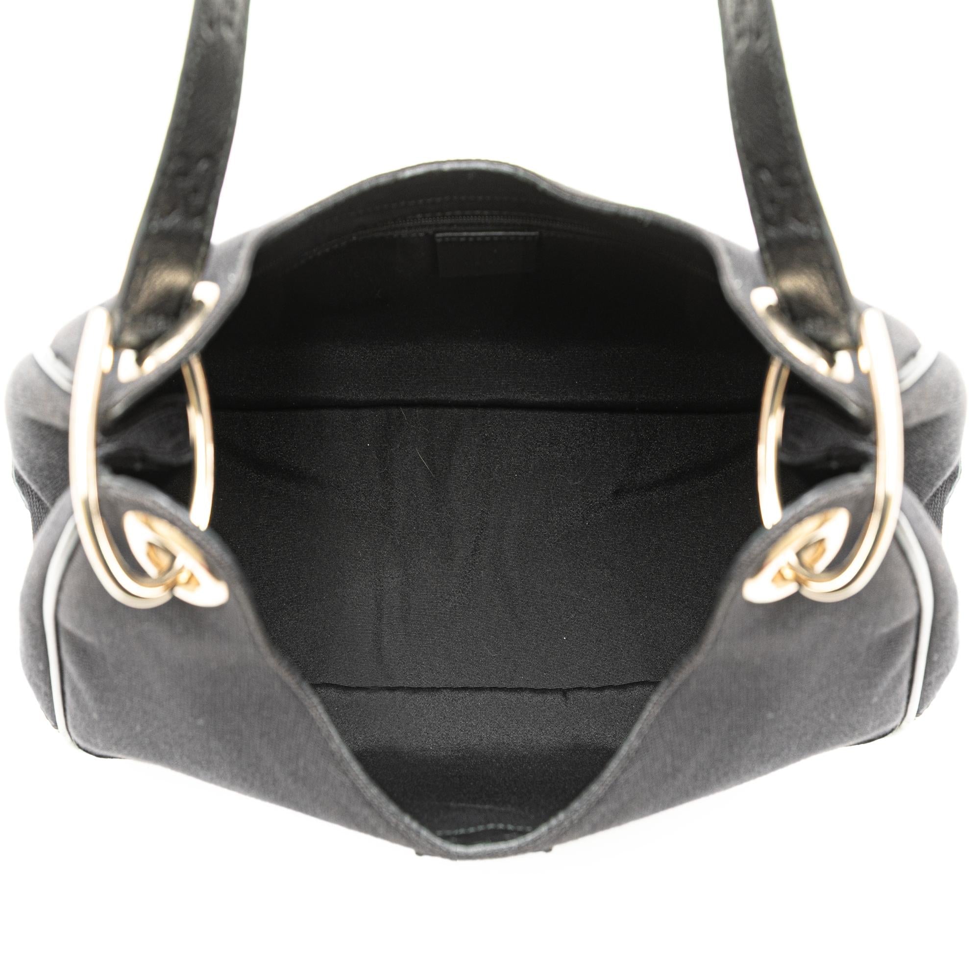 Gucci Guccissima Trimmed Canvas Colbert Shoulder Bag