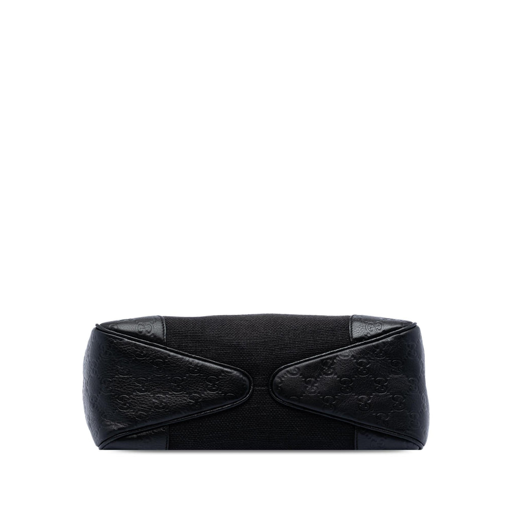 Gucci Guccissima Trimmed Canvas Colbert Shoulder Bag