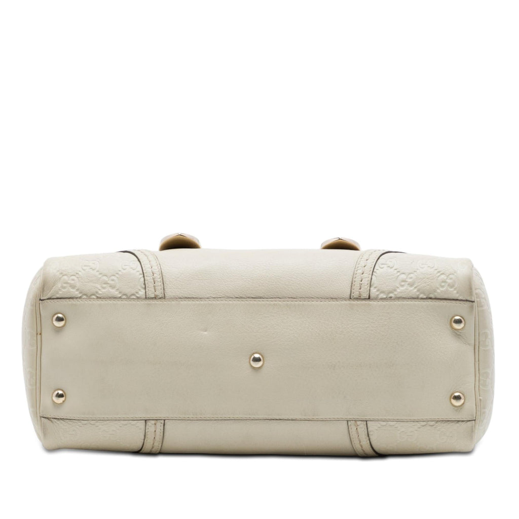 Gucci Guccissima Trimmed Leather Signoria Handbag