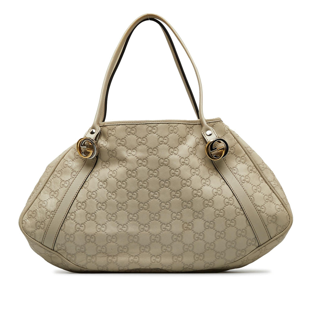 Gucci Guccissima Twins Shoulder Bag (SHG-MezGpk)