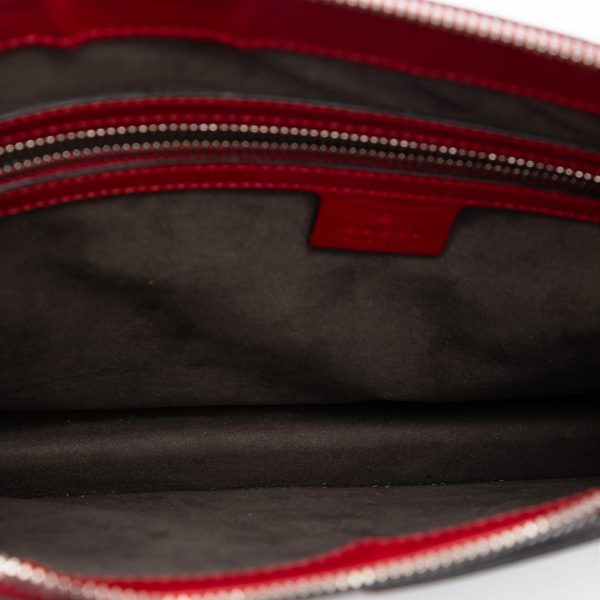 Gucci Guccissima Zip Messenger Bag