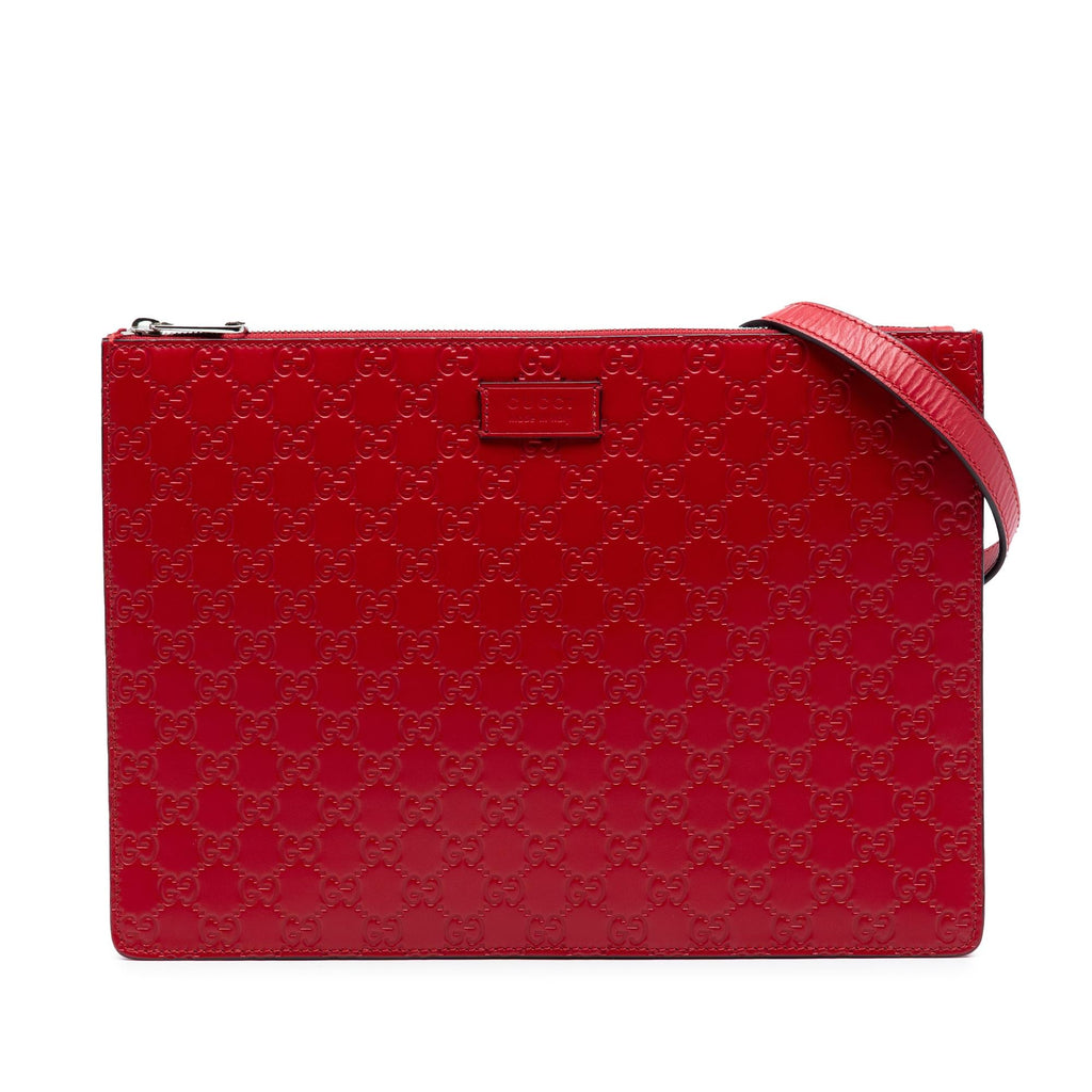 Gucci Guccissima Zip Messenger Bag