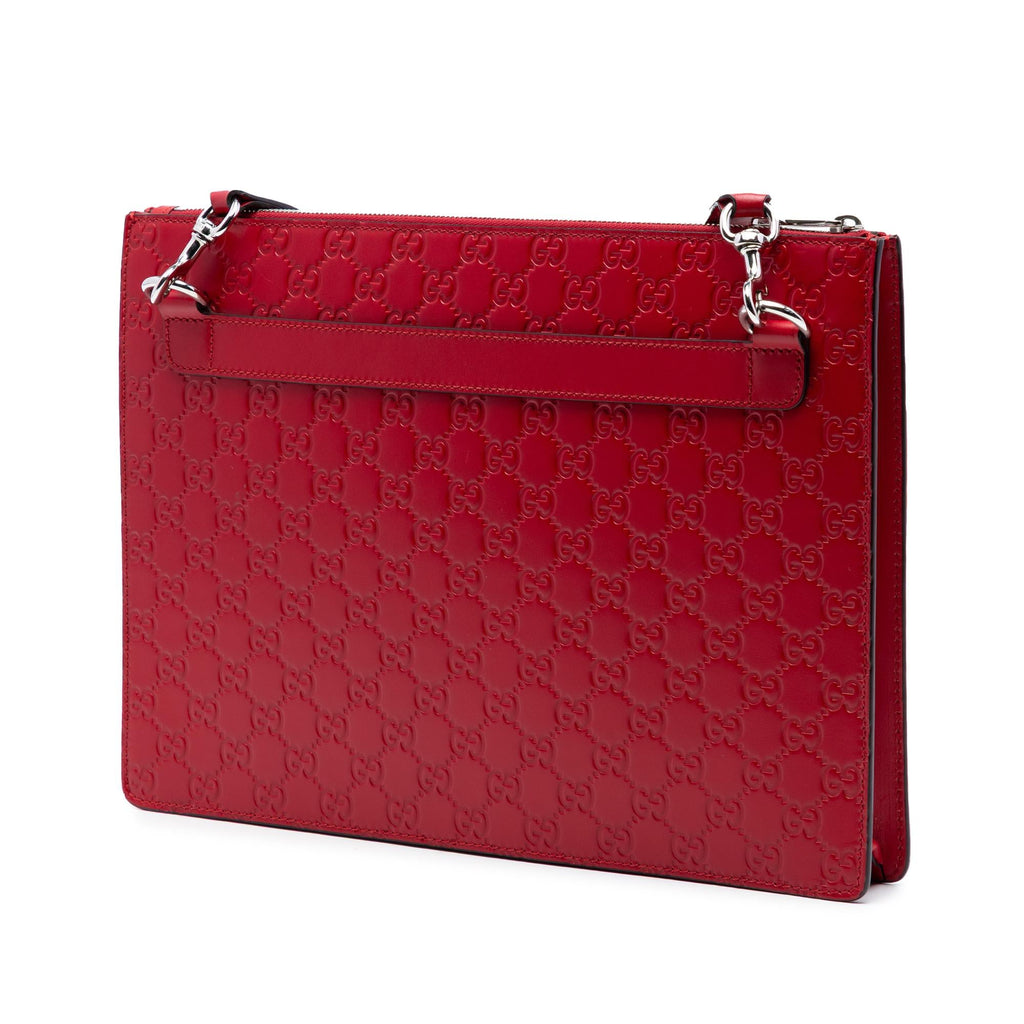 Gucci Guccissima Zip Messenger Bag