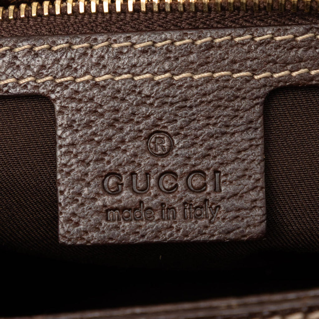 Gucci Horsebit Canvas Web Treasure Handbag