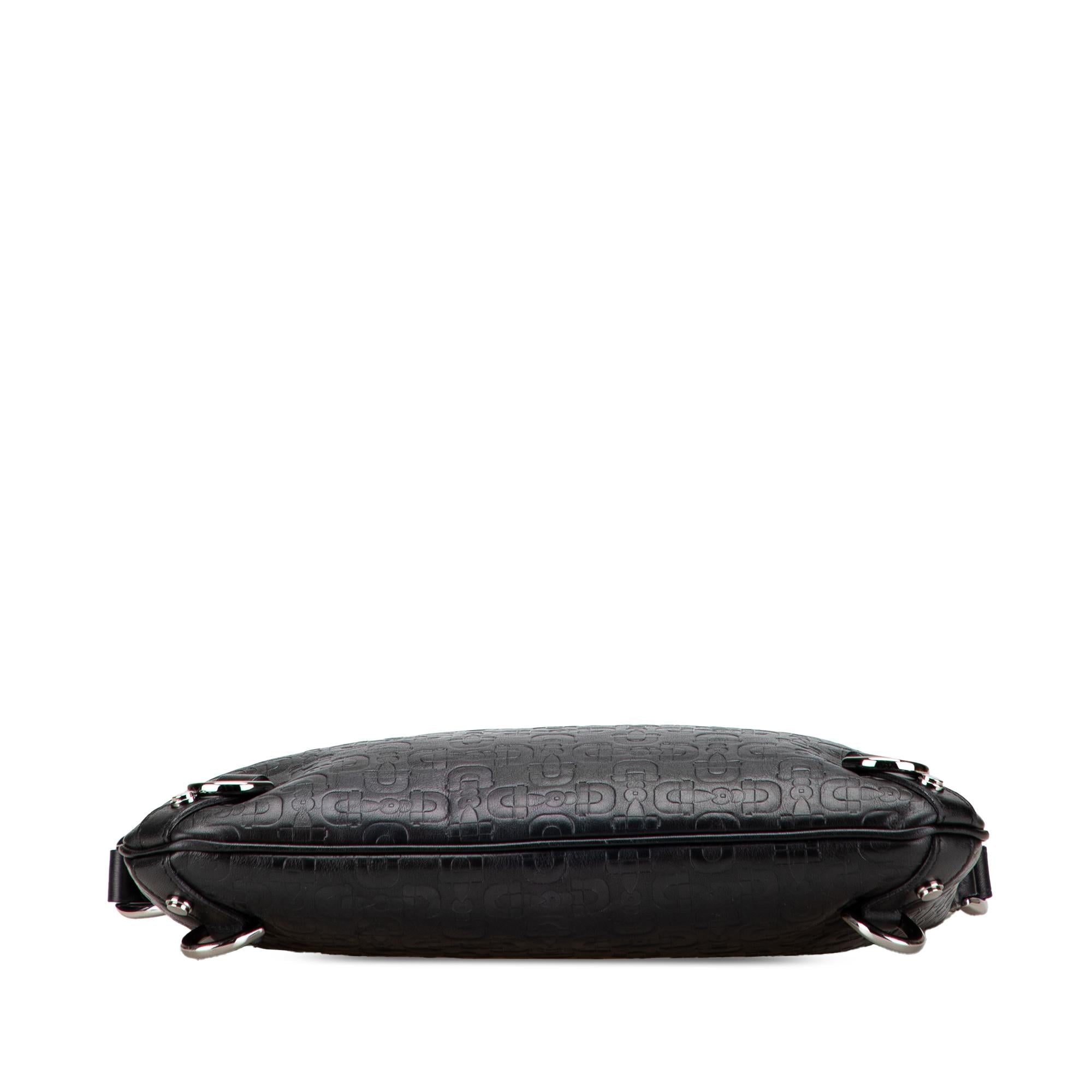 Gucci Horsebit Embossed Leather Abbey D Ring Crossbody