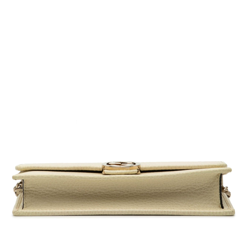 Gucci Interlocking G Dollar Calfskin Wallet on Chain