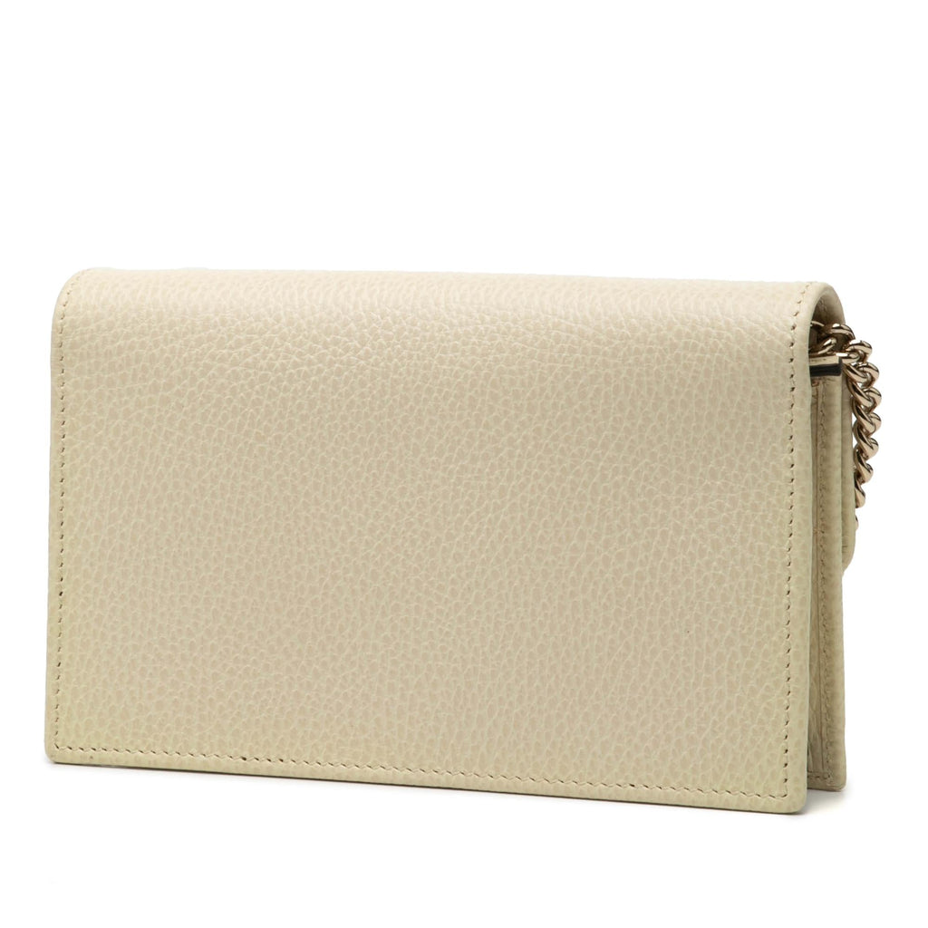 Gucci Interlocking G Dollar Calfskin Wallet on Chain