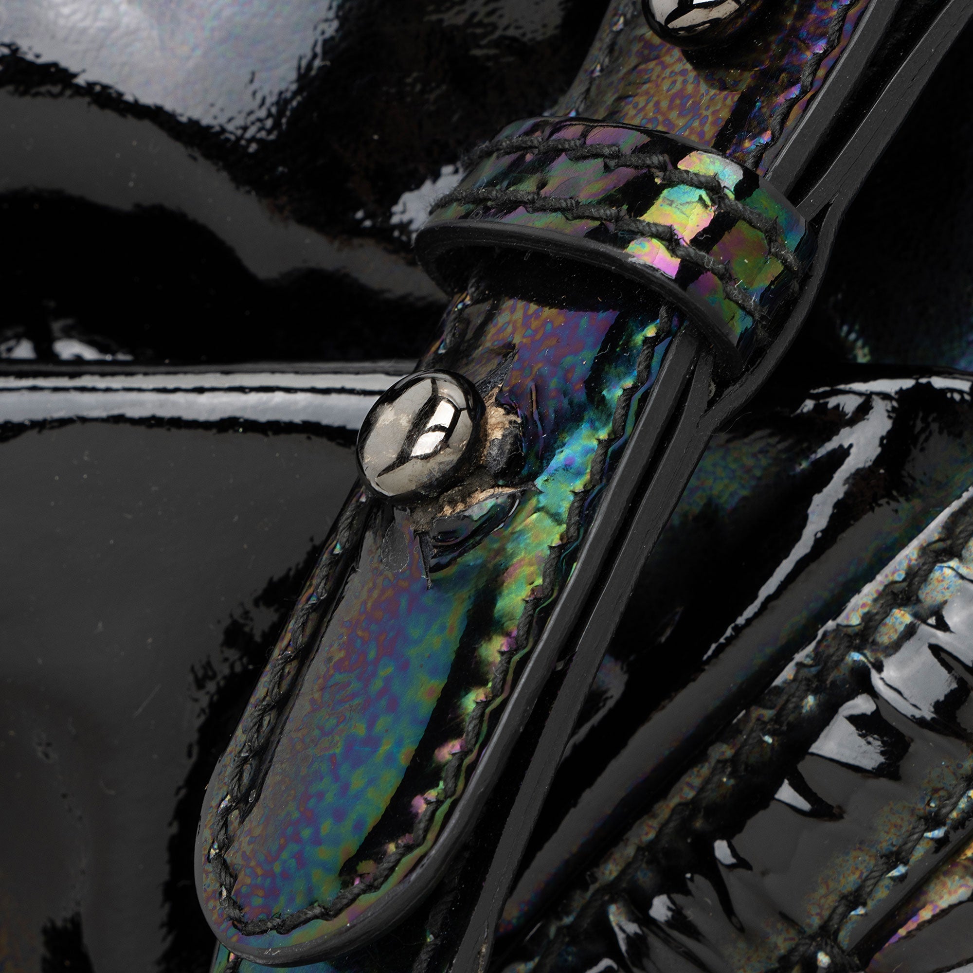 Gucci Iridescent Patent Leather Icon Bit Hobo