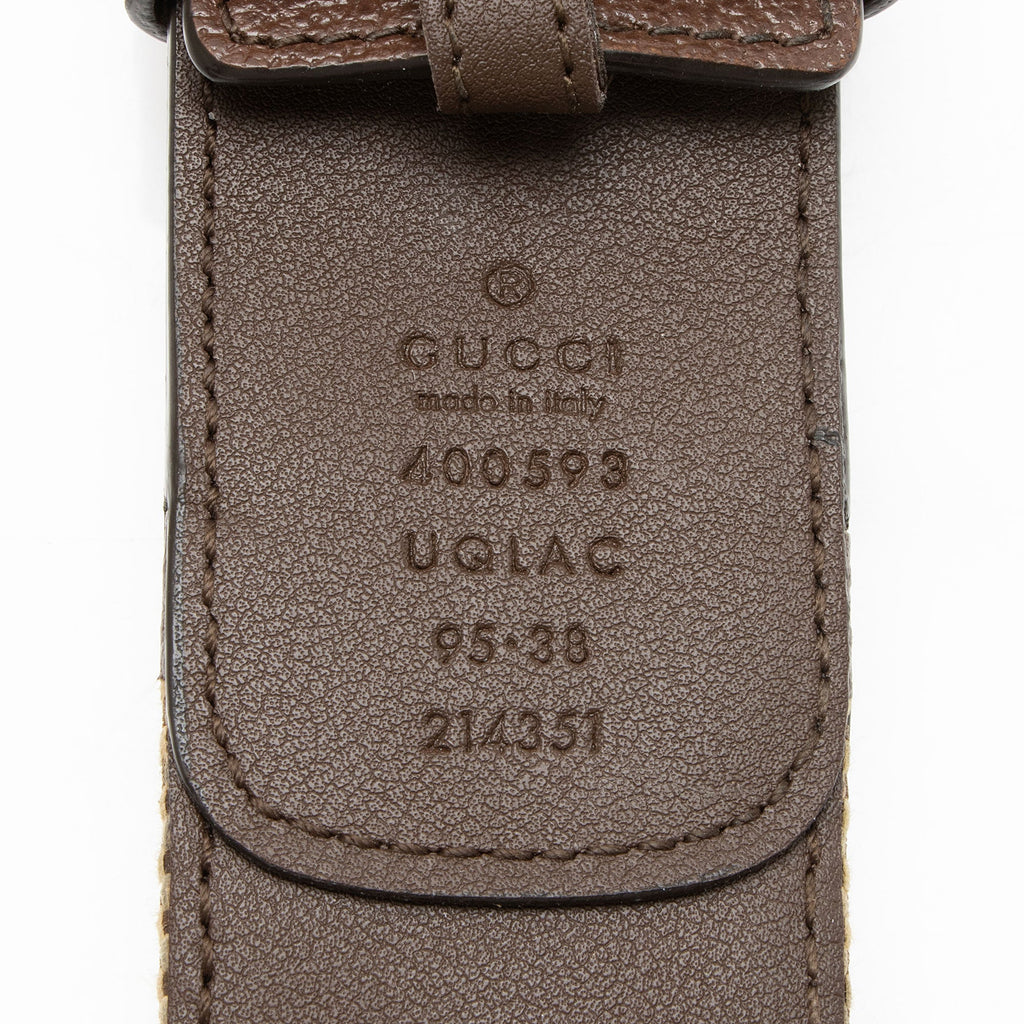 Gucci Jumbo GG Canvas GG Marmont Belt - Size 38 / 95