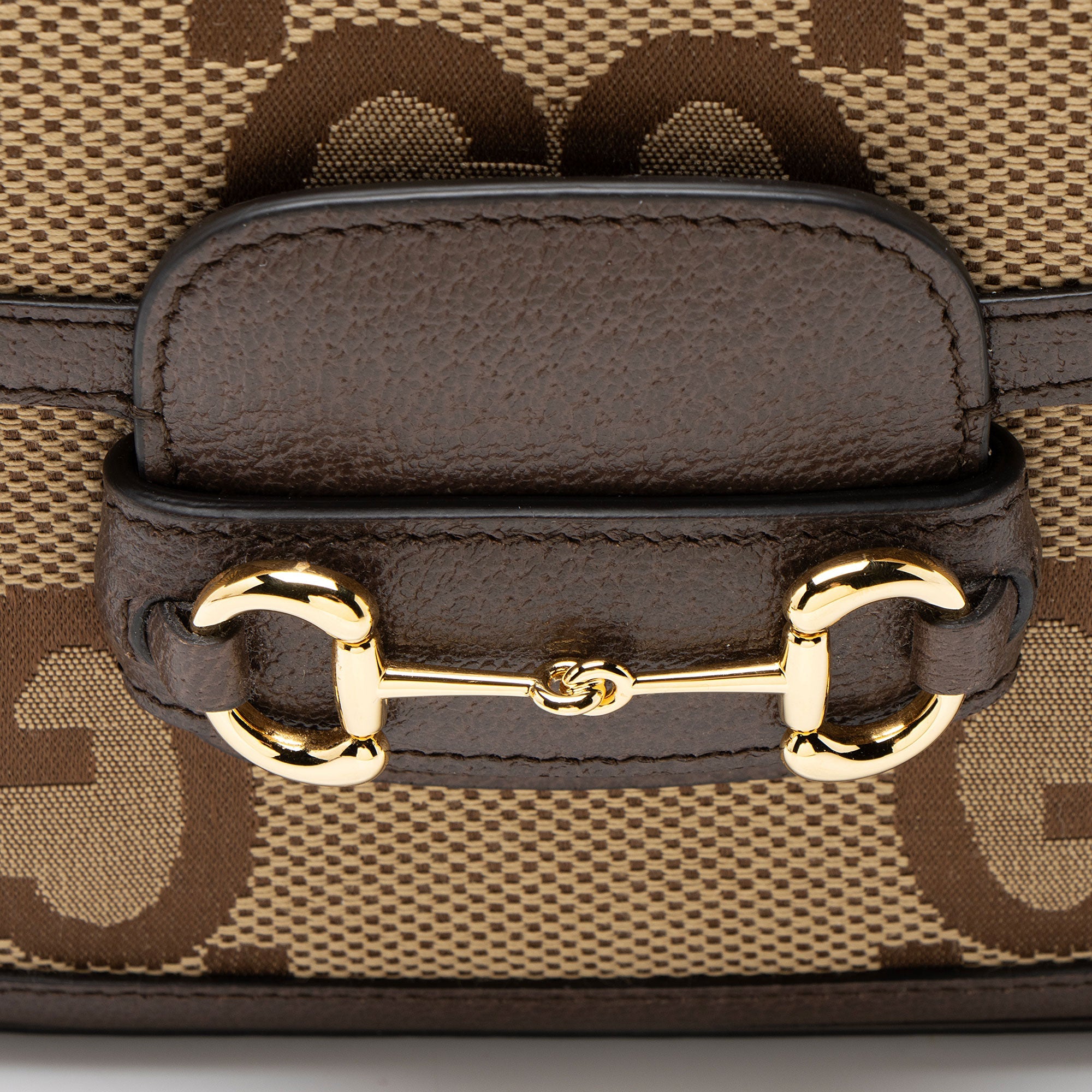 Gucci Jumbo GG Canvas Horsebit 1955 Small Shoulder Bag