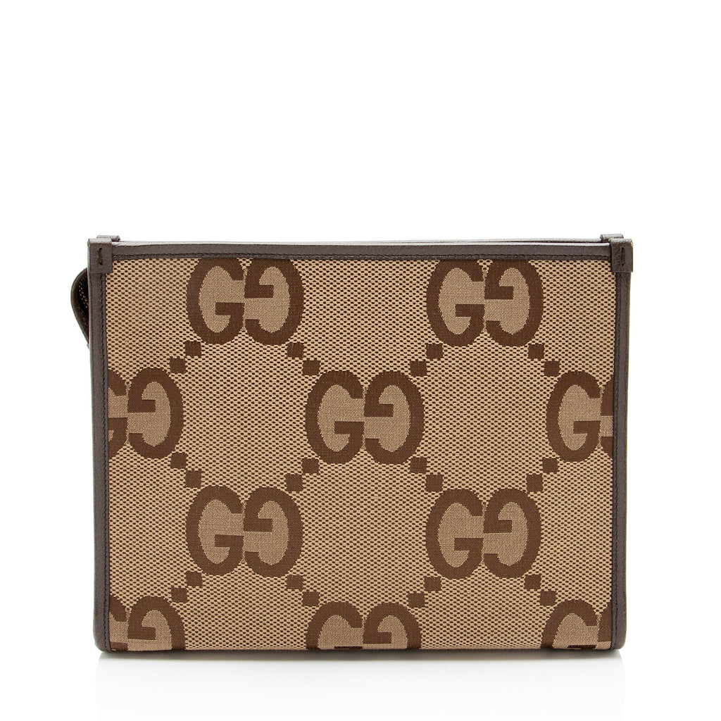 Gucci Jumbo GG Canvas Pouch