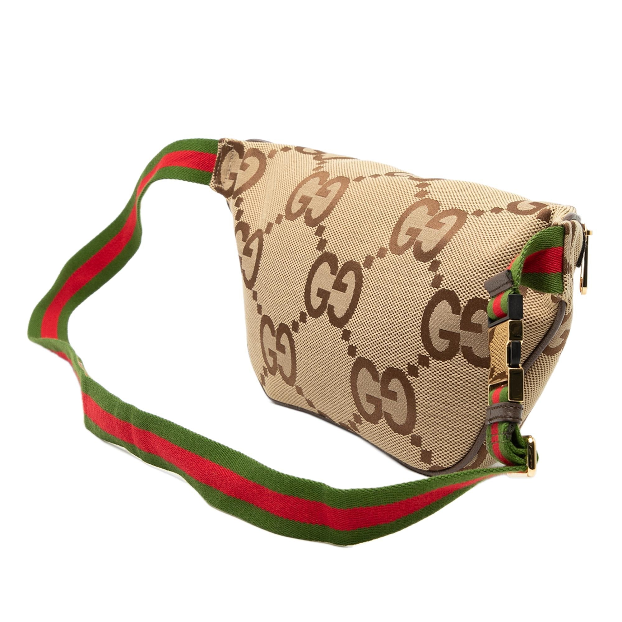Gucci Jumbo GG Canvas Web Belt Bag