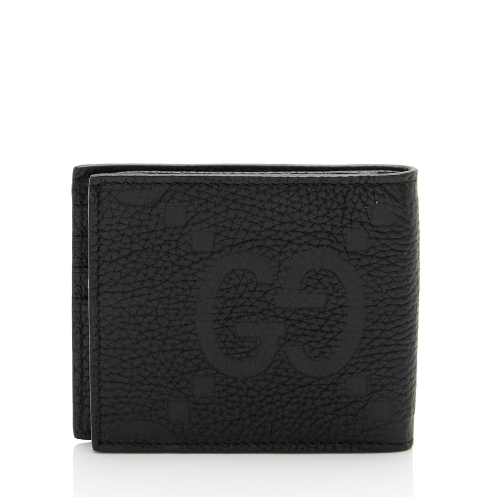 Gucci Jumbo GG Embossed Leather Bifold Wallet