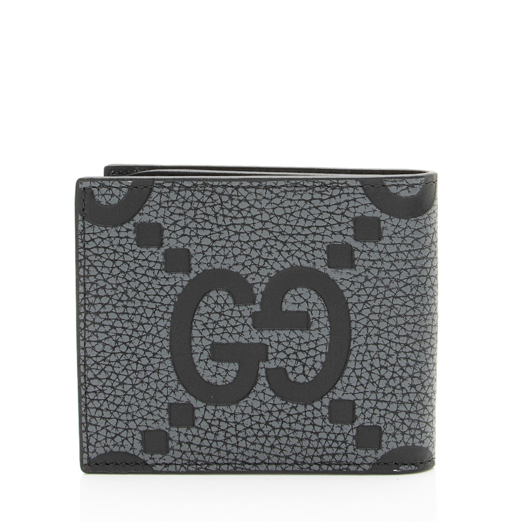 Gucci Jumbo GG Embossed Leather Bifold Wallet