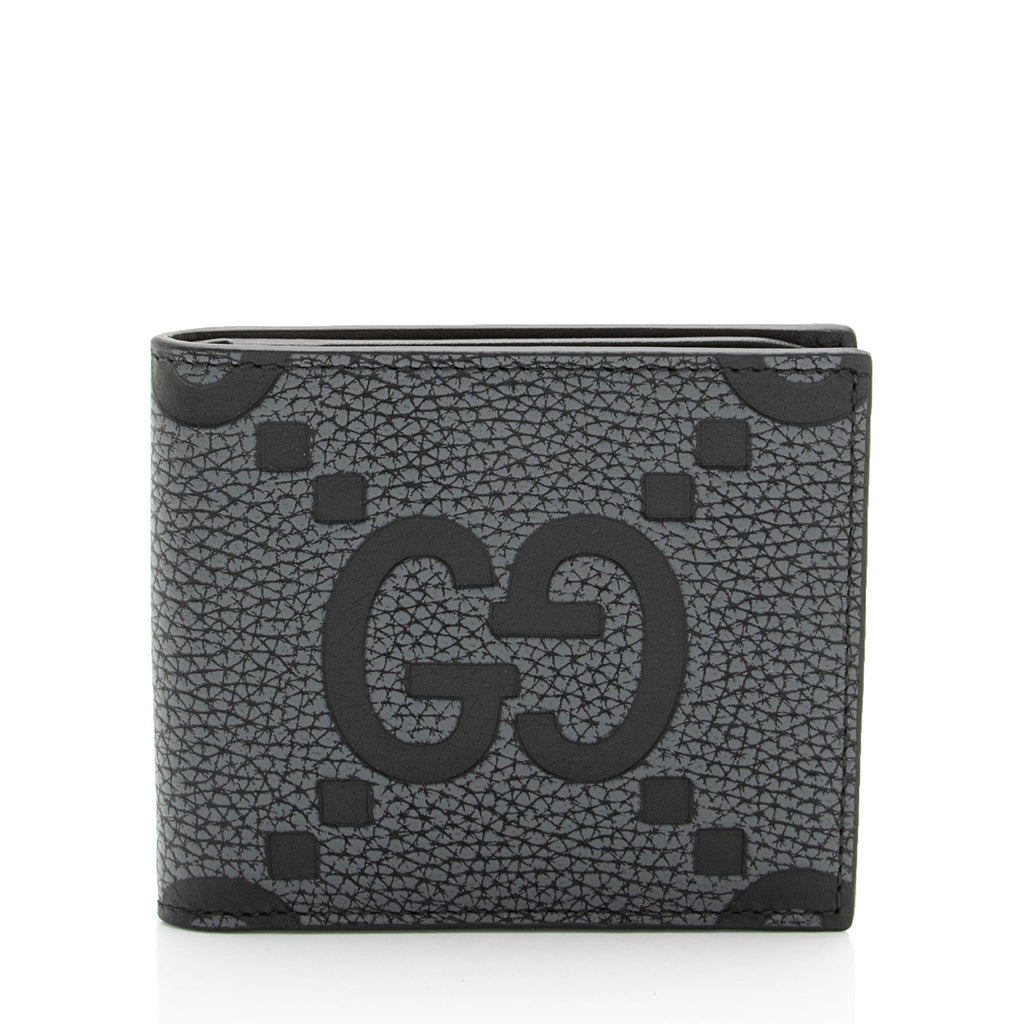 Gucci Jumbo GG Embossed Leather Bifold Wallet