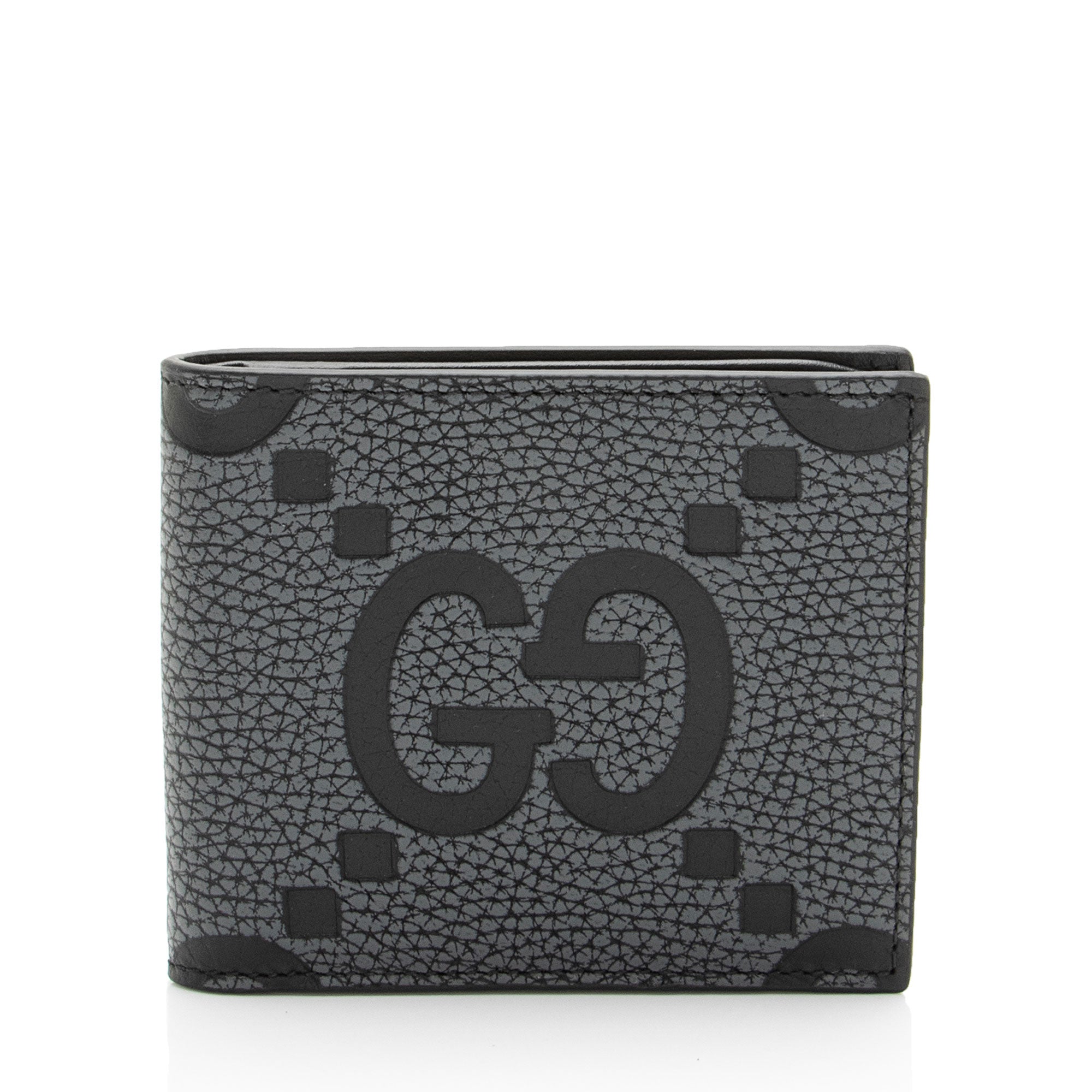 Gucci Jumbo GG Embossed Leather Bifold Wallet