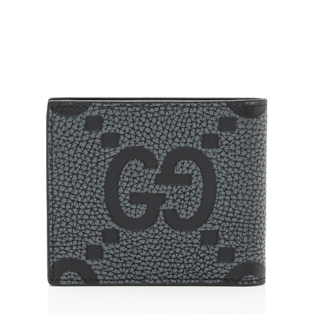 Gucci Jumbo GG Embossed Leather Bifold Wallet