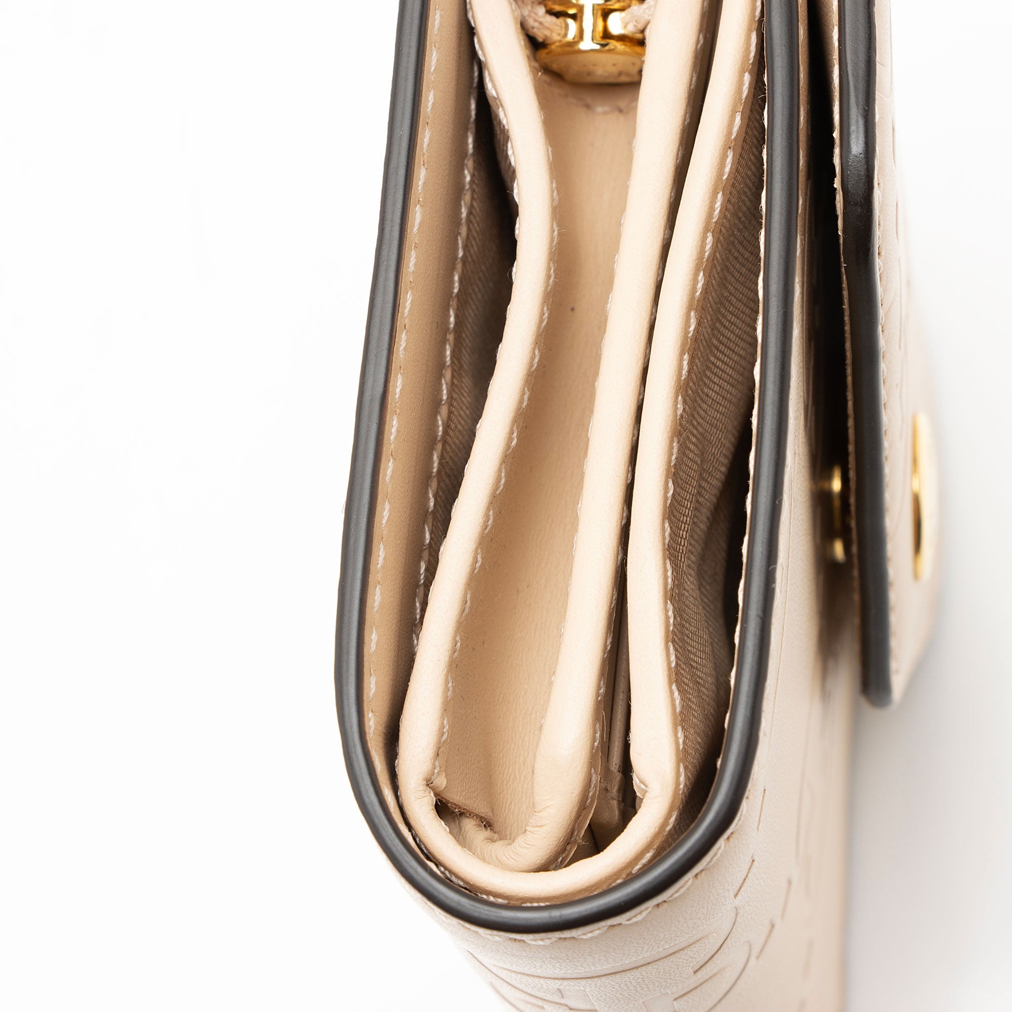 Gucci Jumbo GG Leather Trifold Wallet