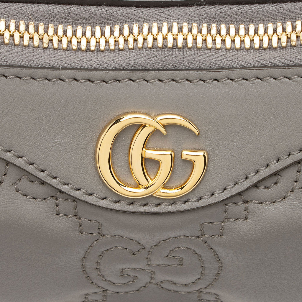 Gucci Jumbo GG Matelasse Leather Chain Small Crossbody