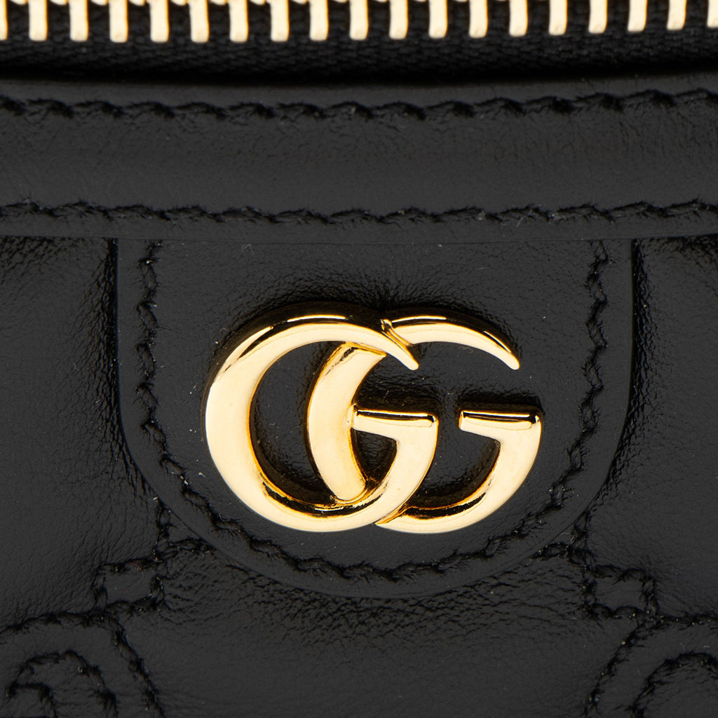 Gucci Jumbo GG Matelasse Leather Mini Vanity Crossbody