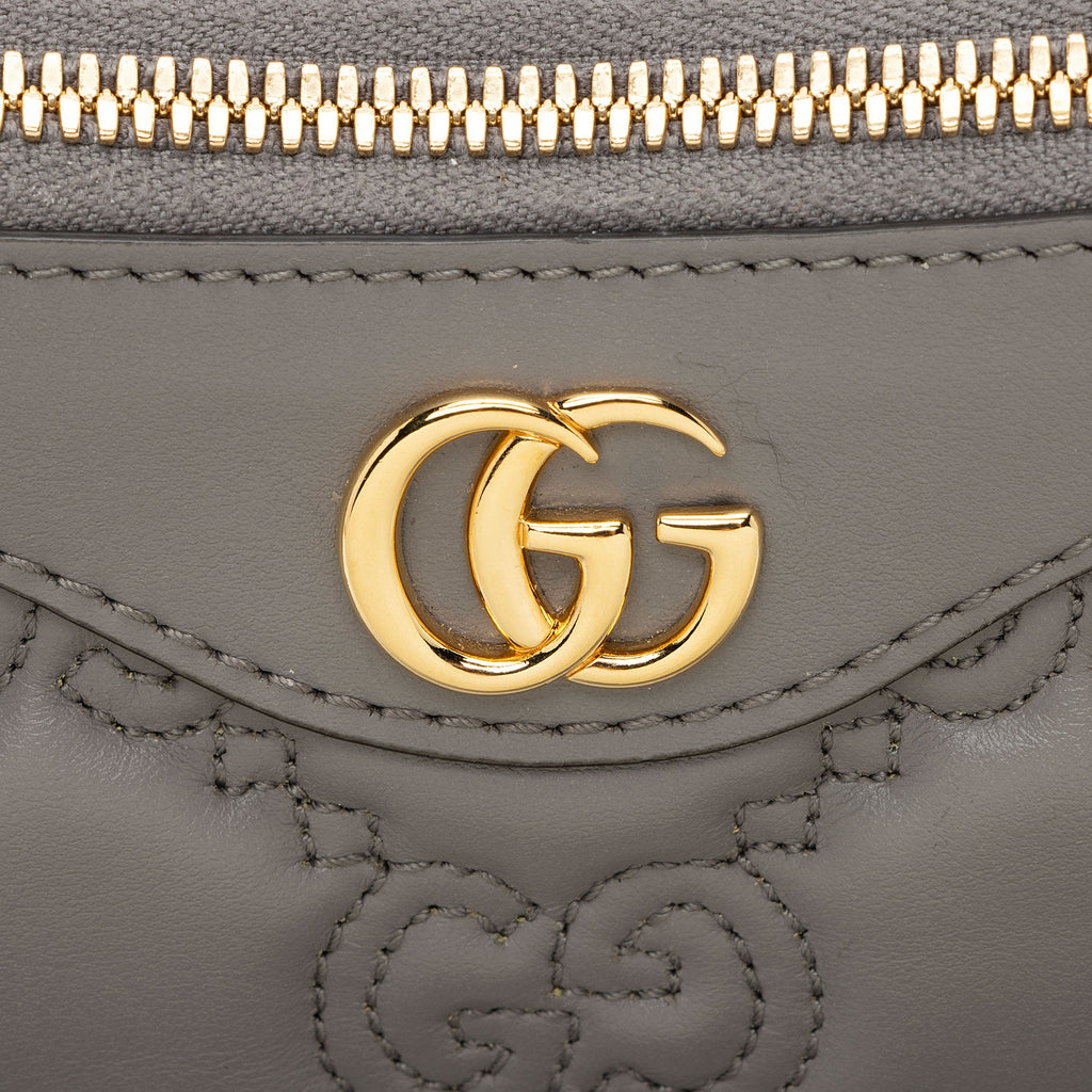 Gucci Jumbo GG Matelasse Leather Chain Small Crossbody