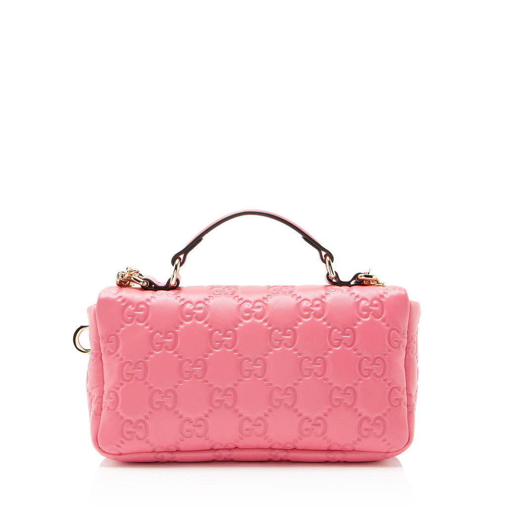 Gucci Jumbo GG Puffy Leather Milano Small Top Handle