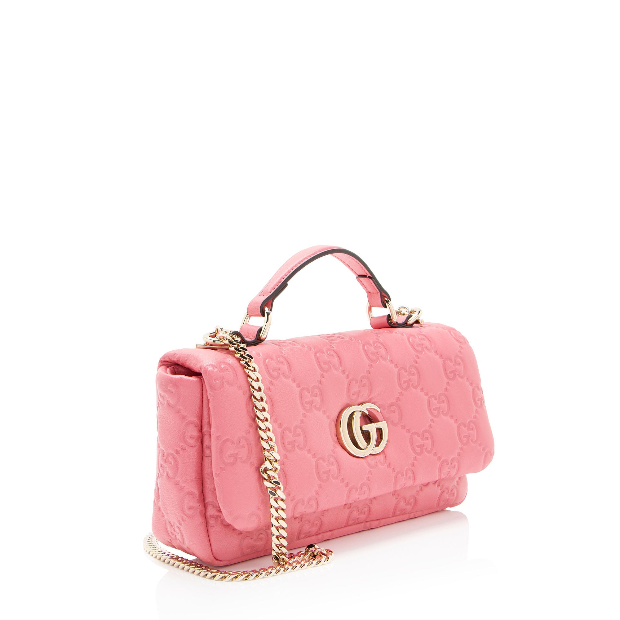 Gucci Jumbo GG Puffy Leather Milano Small Top Handle