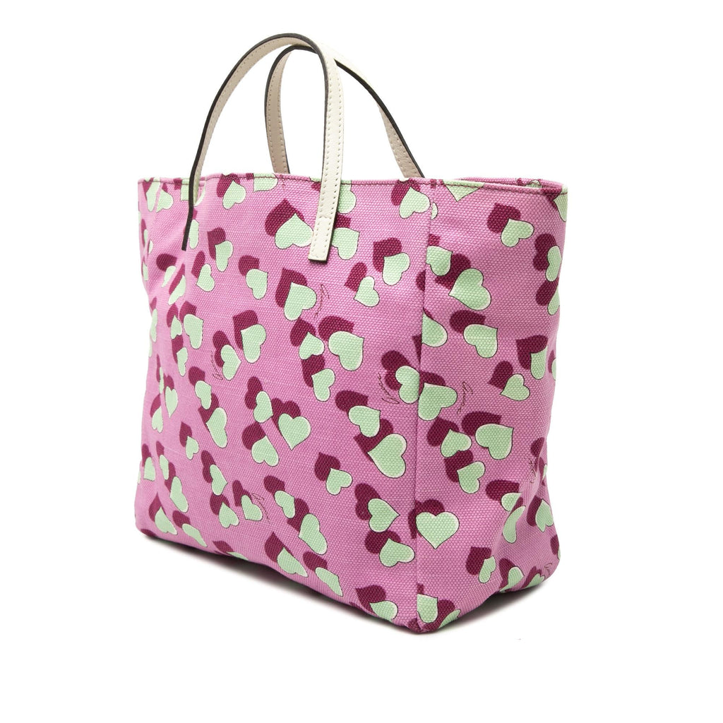 Gucci Kids Canvas Heartbeat Tote