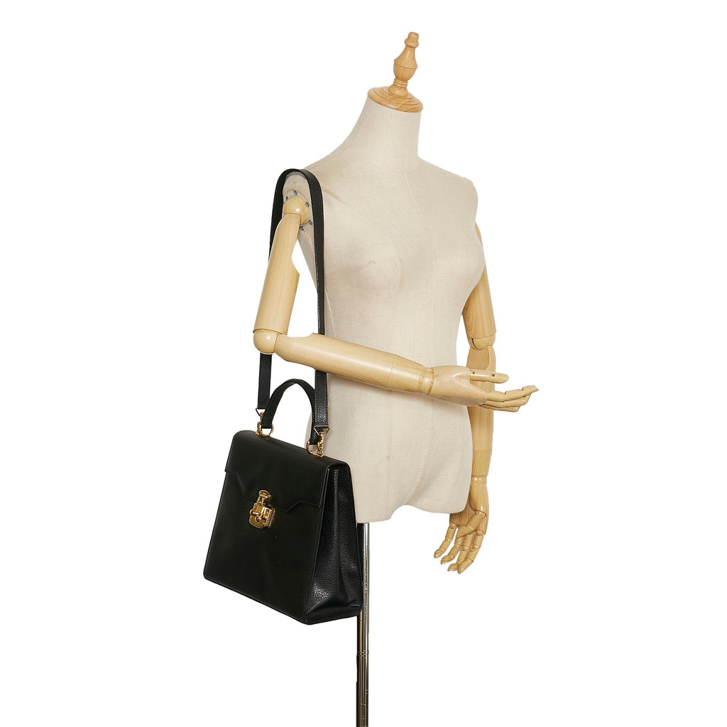 Gucci Lady Lock Leather Satchel (SHG-35619)