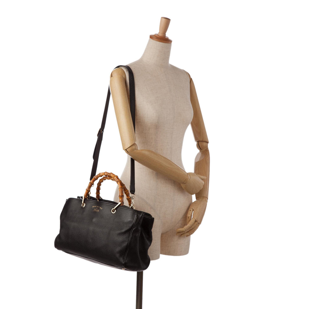 Gucci Large Bamboo Shopper (SHG-VQA0mh)