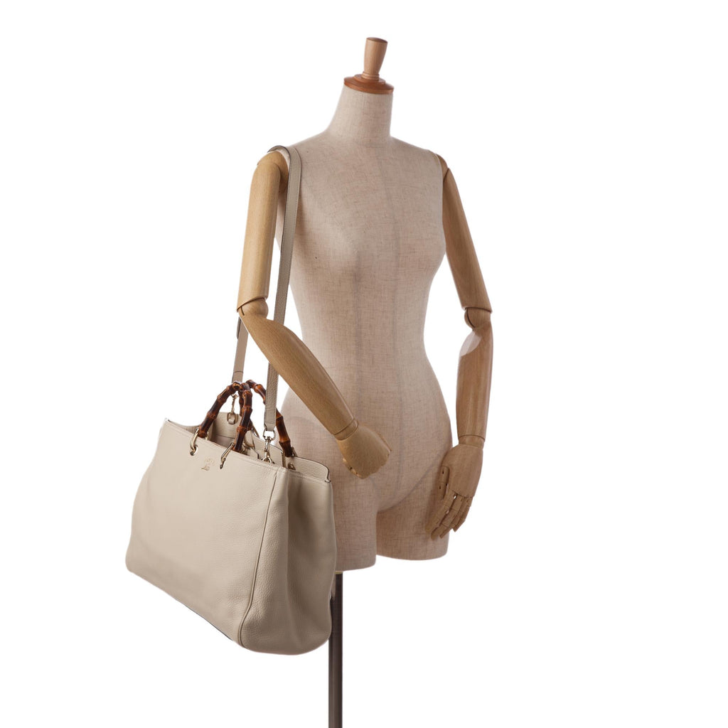 Gucci Large Bamboo Shopper (SHG-xsngj8)